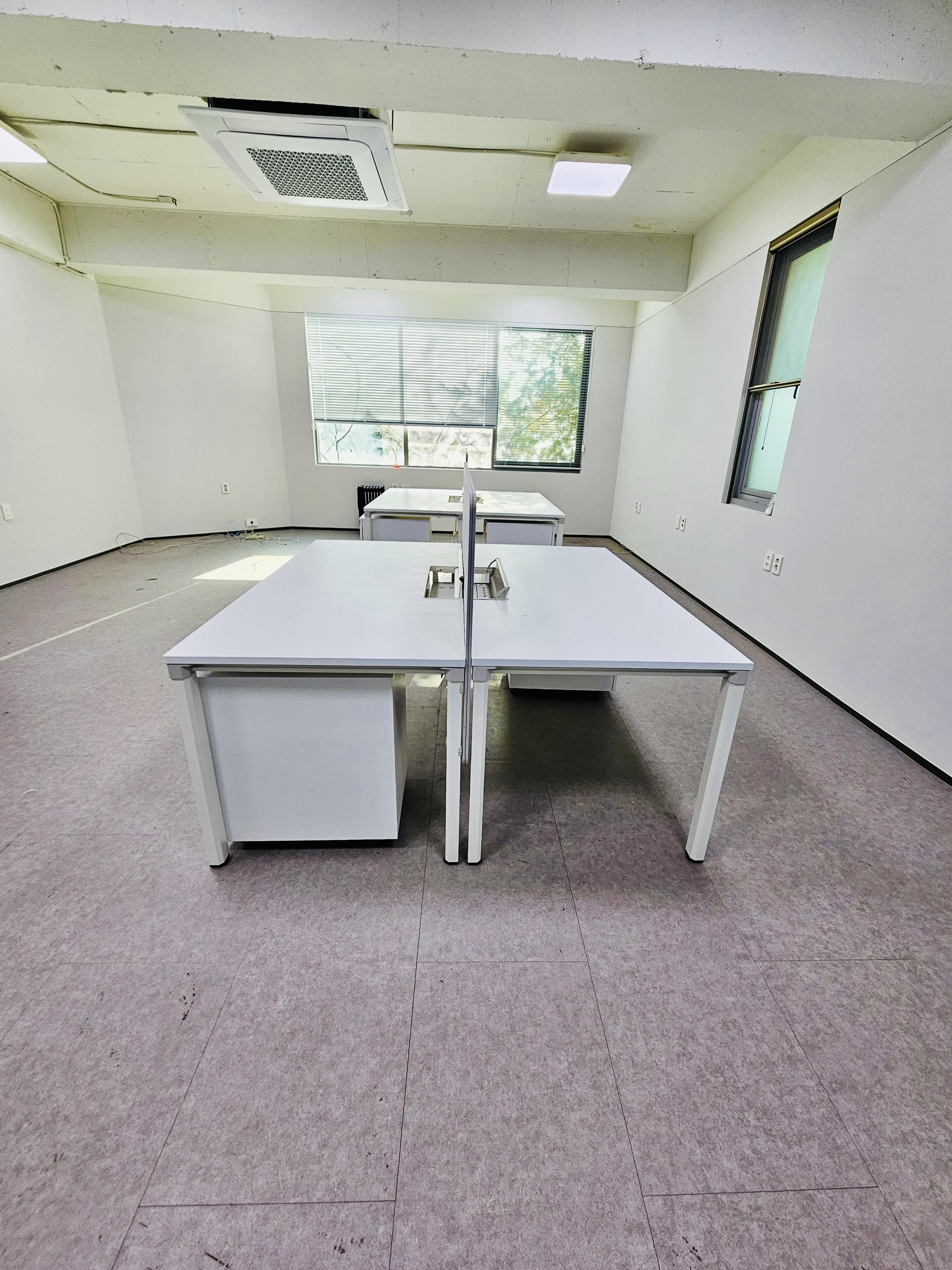 코아스 책상 + 서랍 + 파티션 세트