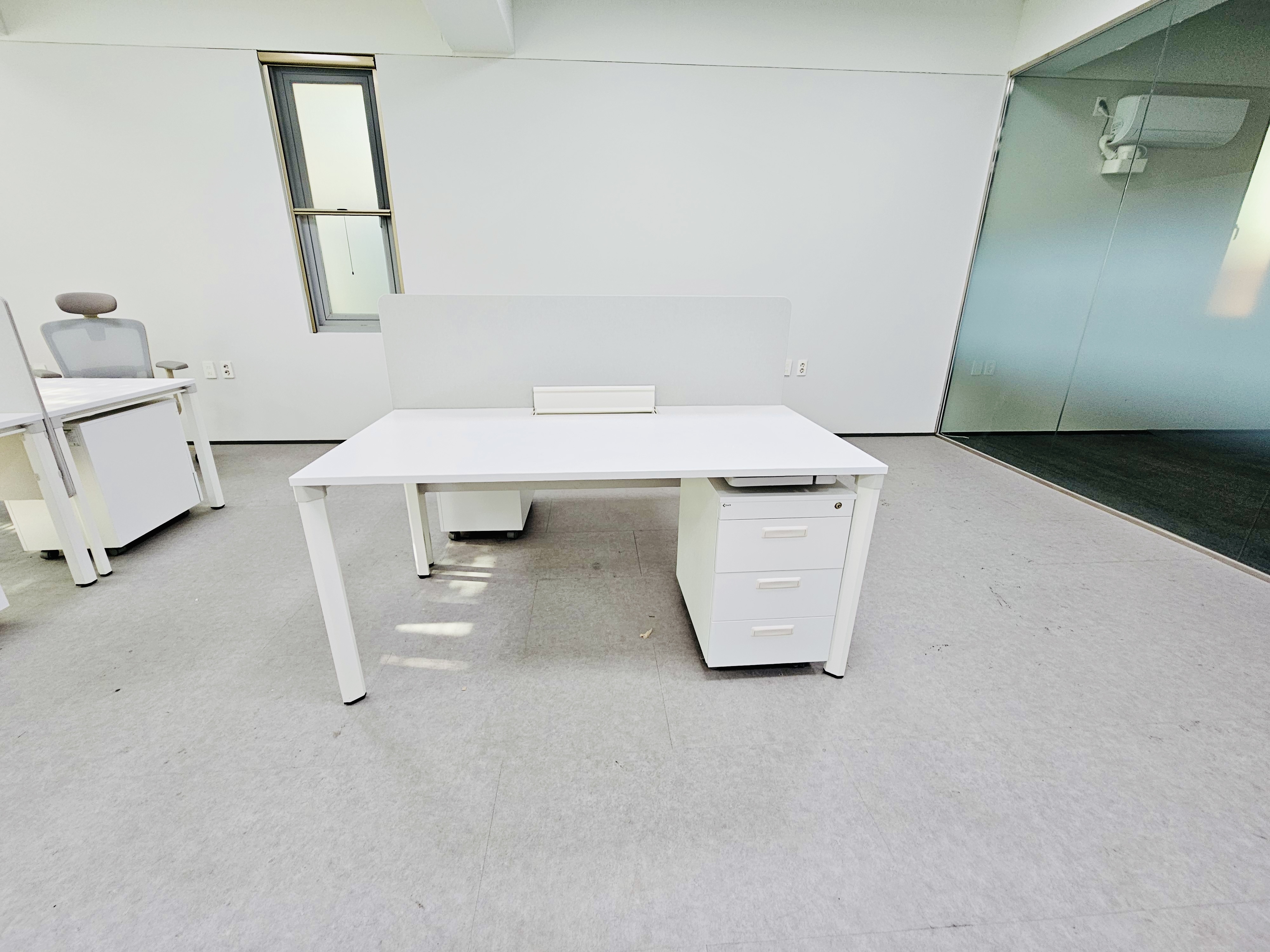 코아스 책상 + 서랍 + 파티션 세트