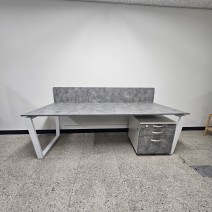 책상+서랍+파티션 세트